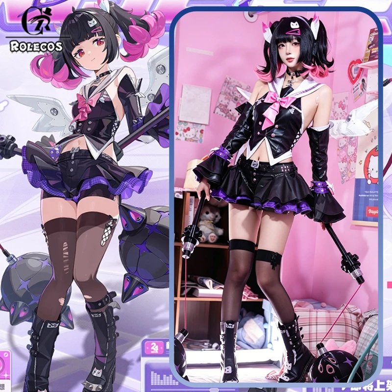 ROLECOS Game Zenless Zone Zero NangongYu Cosplay Costume Black Jumpsuit Women Carnaval Halloween Party Role Wig Full Set Uniform
ROLECOS Game Zenless Zone Zero NangongYu Cosplay Costume Black Jumpsuit Women Carnaval Halloween Party Role Wig Full Set Uniform