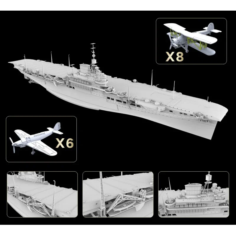 Flyhawk FH1116S 1/700 HMS Shining 1940s Deluxe Edition Комплект пластиковой модели для сборки корабля
Flyhawk FH1116S 1/700 HMS Shining 1940s Deluxe Edition Комплект пластиковой модели для сборки корабля