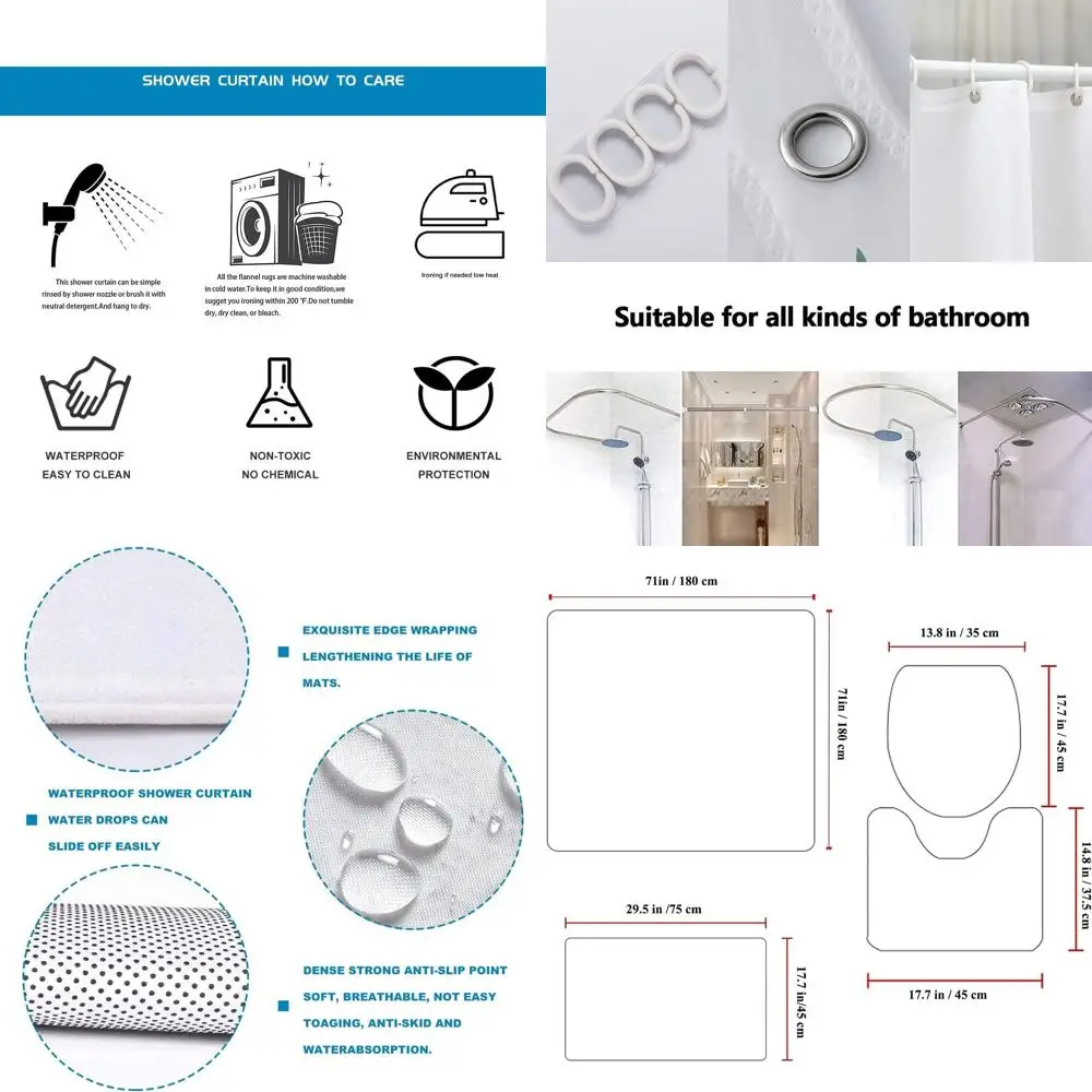 72x72 Inch SuperSonic Bathroom Set: Shower Curtain, Toilet Seat Cover, Bath Mat, Non-Slip Mats, Waterproof Decor
72x72 Inch SuperSonic Bathroom Set: Shower Curtain, Toilet Seat Cover, Bath Mat, Non-Slip Mats, Waterproof Decor