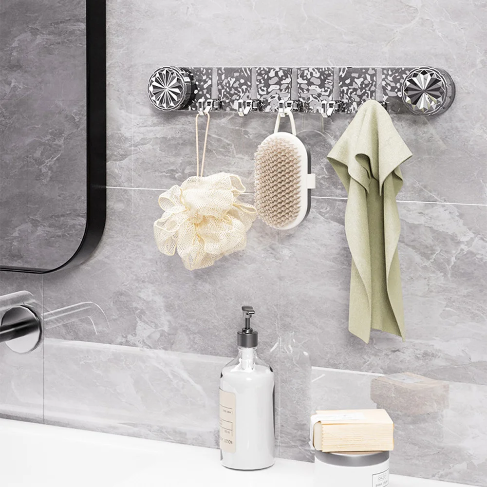 1-3 Pcs Suction Cup Hooks, 5-Hook Over The Door & Wall Mount Organizer for Bathroom & Kitchen, No Drill Adhesive Rack 
1-3 Pcs Suction Cup Hooks, 5-Hook Over The Door & Wall Mount Organizer for Bathroom & Kitchen, No Drill Adhesive Rack