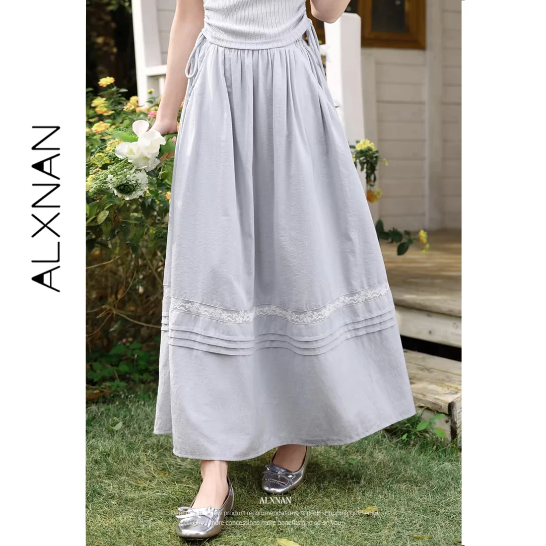 Юбка макси ALXNAN Misty Blue, праздничная, с высокой талией, с кружевными вставками, женская, 2026, на эластичной резинке, элегантная, повседневная, длинная юбка L62513BQ
Юбка макси ALXNAN Misty Blue, праздничная, с высокой талией, с кружевными вставками, женская, 2026, на эластичной резинке, элегантная, повседневная, длинная юбка L62513BQ