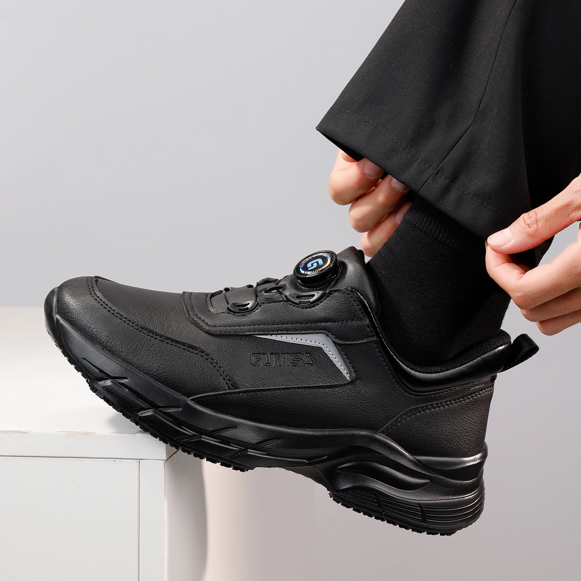Smart Swivel Buckle Chef Shoes Men's Waterproof Slip Resistant Oil Resistant Work Shoes Breathable Soft Comfortable
Smart Swivel Buckle Chef Shoes Men's Waterproof Slip Resistant Oil Resistant Work Shoes Breathable Soft Comfortable