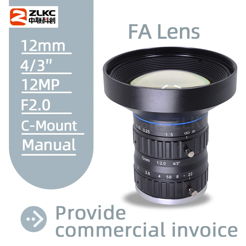 Камера 4/3 дюйма, 12 мм, Prime Lens, 12 МП, камера с C-образным креплением высокого разрешения, F2.0, камера промышленного осмотра с ручной диафрагмой, объективы CCTV/FA
Камера 4/3 дюйма, 12 мм, Prime Lens, 12 МП, камера с C-образным креплением высокого разрешения, F2.0, камера промышленного осмотра с ручной диафрагмой, объективы CCTV/FA