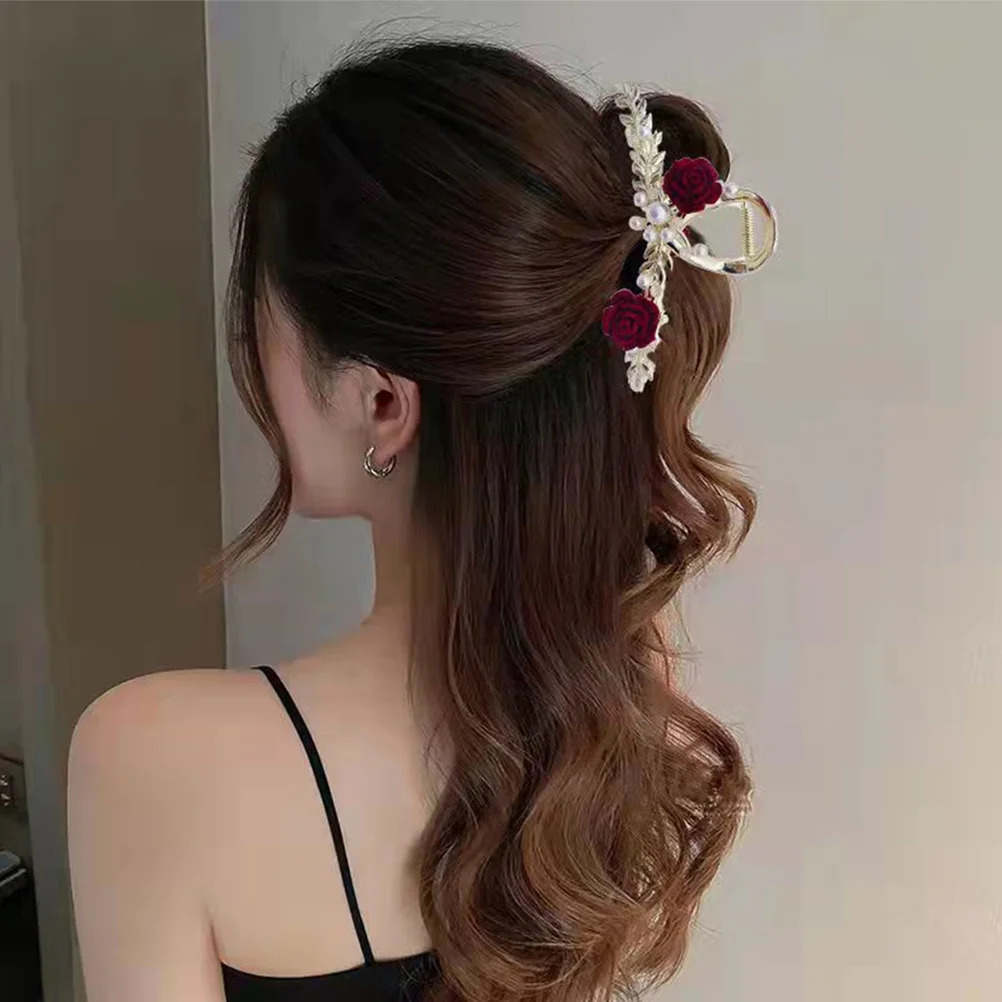 Flower Hair Claw Clip Rose Flower Back Hair Jaw Clip Hair Holder for Women Girls claw clips for long hair
Flower Hair Claw Clip Rose Flower Back Hair Jaw Clip Hair Holder for Women Girls claw clips for long hair