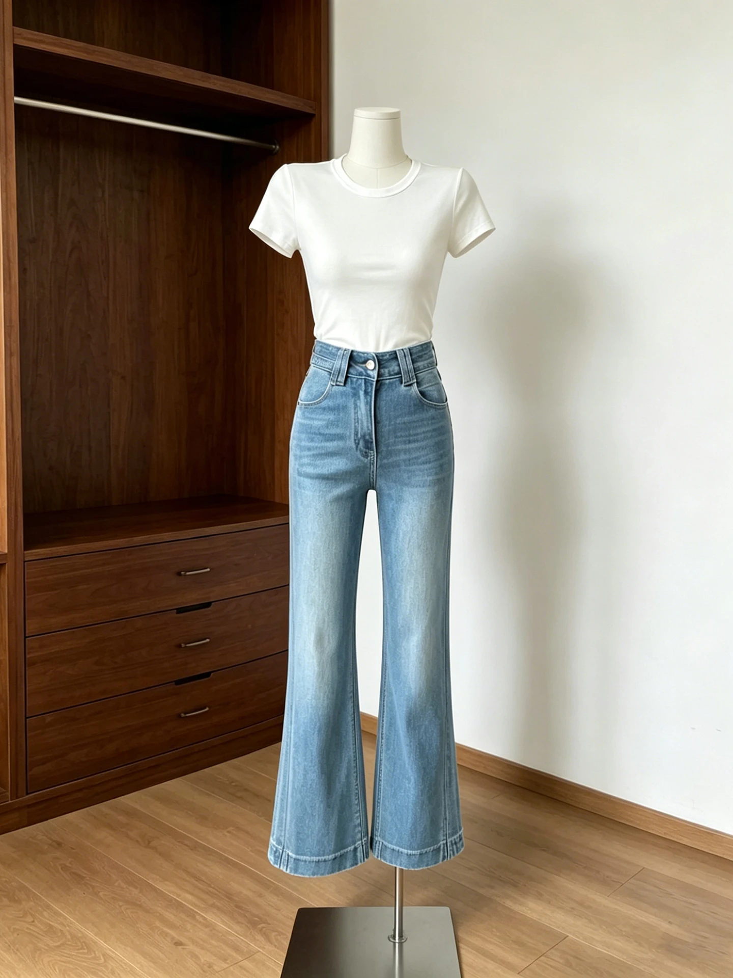 American Retro High Waist Micro Flare Jeans Women Summer Thin Small Size Slimming Bell Bottom Nine Crop Pants
American Retro High Waist Micro Flare Jeans Women Summer Thin Small Size Slimming Bell Bottom Nine Crop Pants