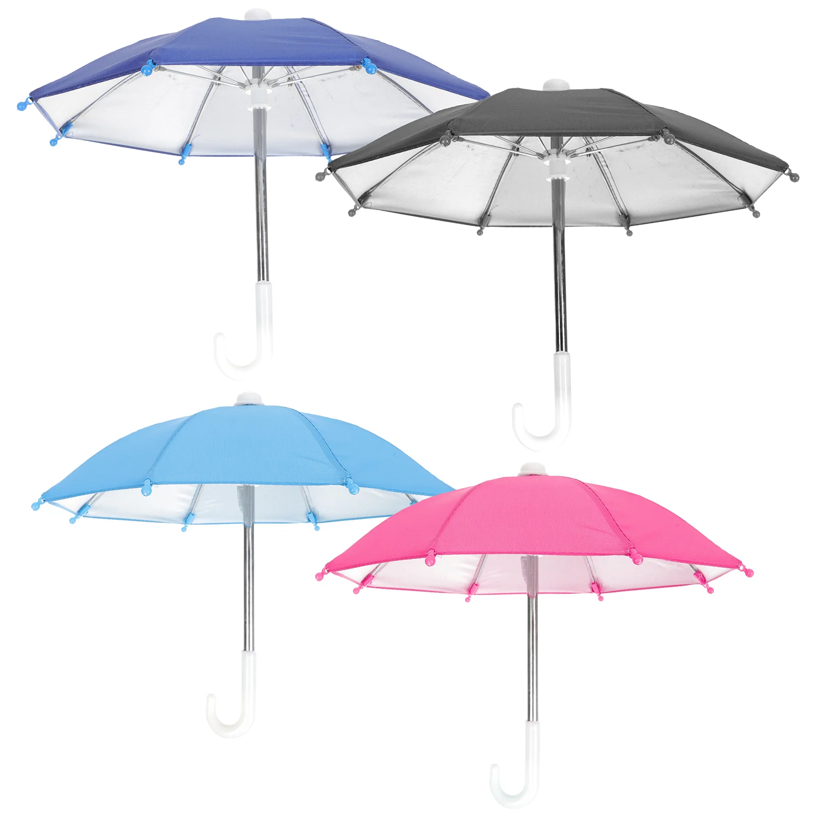 4 Pcs Automatic Phone Umbrellas Universal Sunshade Visor Toy Child Telephone Lightweight Foldable Mini Umbrella for Cycling
4 Pcs Automatic Phone Umbrellas Universal Sunshade Visor Toy Child Telephone Lightweight Foldable Mini Umbrella for Cycling