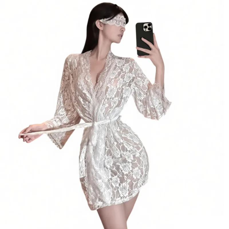 Sexy Lingerie Hot And Seductive Sleepwear And Pure Desire Transparent One-piece Open-crotch Pure Desire Charming Casual YQ7G
Sexy Lingerie Hot And Seductive Sleepwear And Pure Desire Transparent One-piece Open-crotch Pure Desire Charming Casual YQ7G