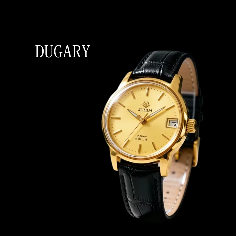 DUGARY vintage manual mechanical watch for women 90s inventory Wristwatches 32mm shang hai brand Relogio Masculino clock
DUGARY vintage manual mechanical watch for women 90s inventory Wristwatches 32mm shang hai brand Relogio Masculino clock