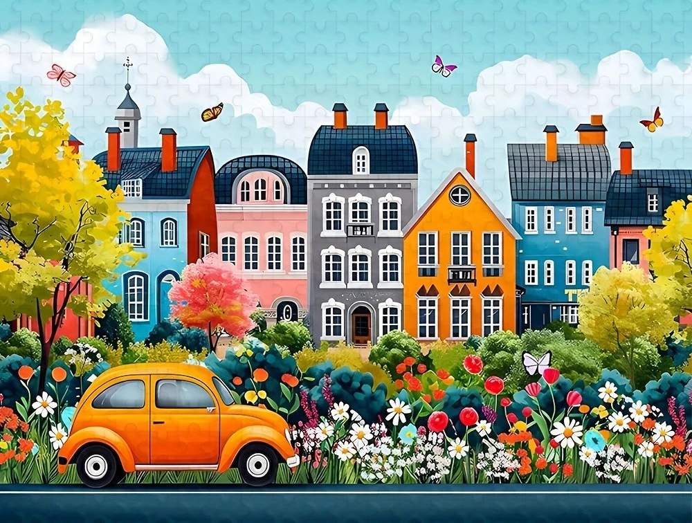 1 Box of 500/1000/1200/2000PCS Puzzles for Adults Colorful Houses Flowers and Car Jigsaw Handmade Home Decoration Gift Frameless
1 Box of 500/1000/1200/2000PCS Puzzles for Adults Colorful Houses Flowers and Car Jigsaw Handmade Home Decoration Gift Frameless