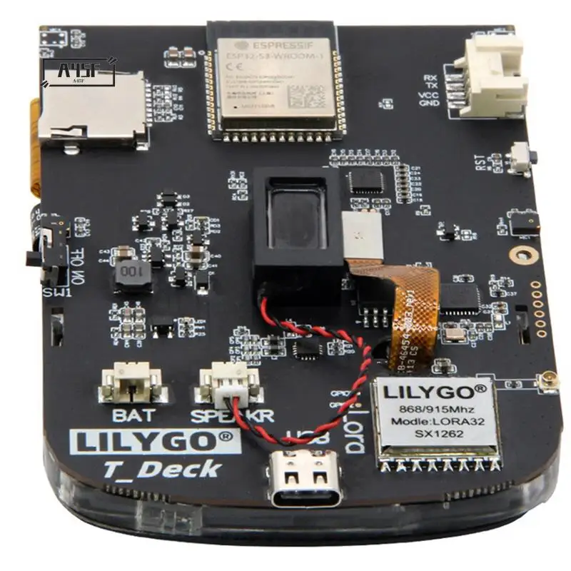 A45F-LILYGO T-Deck ESP32-S3 Lora Module Black 2.8 Inch LCD Development Board Lorawan Long Range 915Mhz With WIFI Bluetooth
A45F-LILYGO T-Deck ESP32-S3 Lora Module Black 2.8 Inch LCD Development Board Lorawan Long Range 915Mhz With WIFI Bluetooth