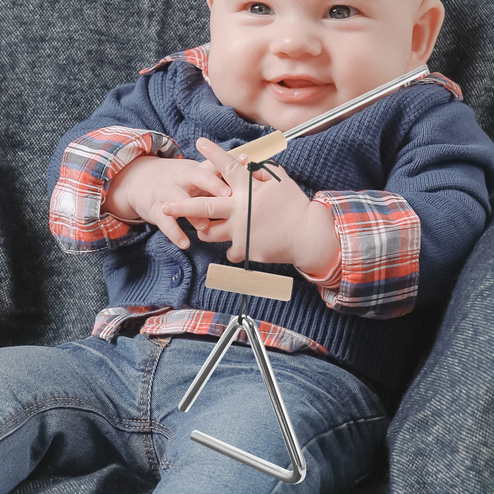 Iron Inch Handle Kids Music Triangle Music Percussion Instrument Instrument Percussion Musical Triangle Toy Teaching Aids
Iron Inch Handle Kids Music Triangle Music Percussion Instrument Instrument Percussion Musical Triangle Toy Teaching Aids