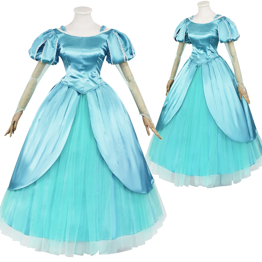 Cartoon Movie Mermaid Princess Cosplay Blue Uniform Dress Costume Outfits Women Adult Halloween Roleplay Clothes Suits Carnival
Cartoon Movie Mermaid Princess Cosplay Blue Uniform Dress Costume Outfits Women Adult Halloween Roleplay Clothes Suits Carnival
