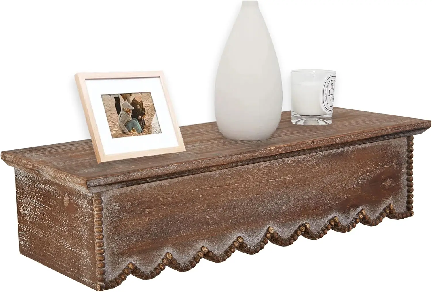 Wood Scalloped Decorative Wall Shelf, Bedroom Bathroom Kitchen Shelving Wall Mounted Heavy Duty, Farmhouse Floating Sto
Wood Scalloped Decorative Wall Shelf, Bedroom Bathroom Kitchen Shelving Wall Mounted Heavy Duty, Farmhouse Floating Sto