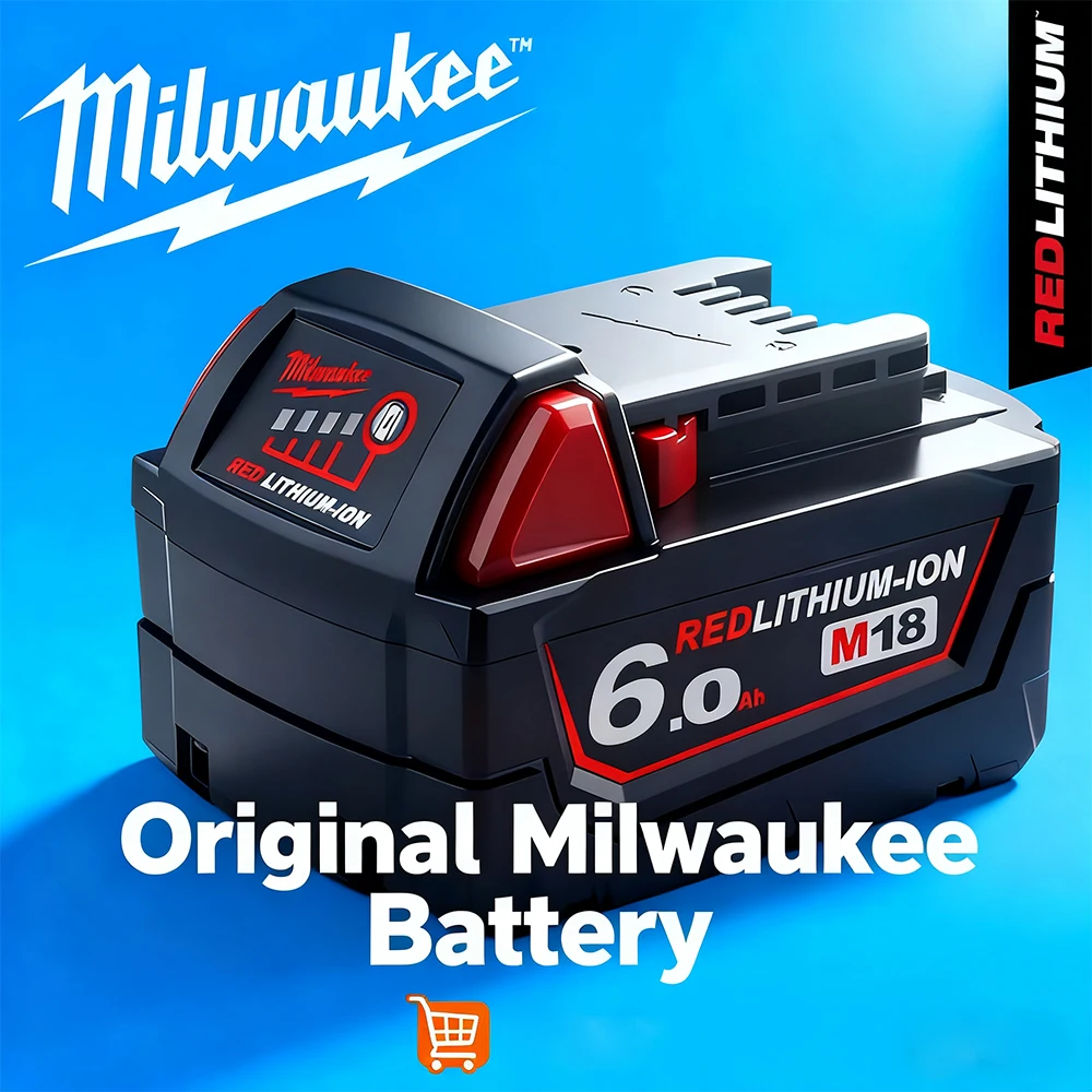 Original Milwaukee M18 18V rechargeable lithium-ion battery M18B6 , For 8-11-1860, 48-11-1850, 48-11-1840 Milwaukee tool battery
Original Milwaukee M18 18V rechargeable lithium-ion battery M18B6 , For 8-11-1860, 48-11-1850, 48-11-1840 Milwaukee tool battery