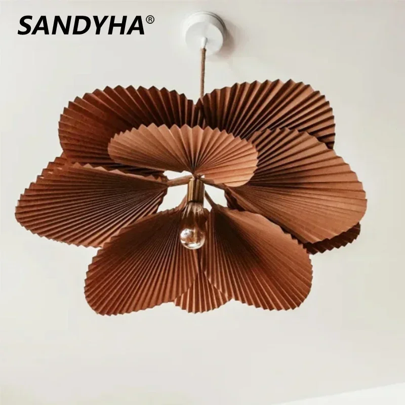 SANDYHA Modern Nordic Pendant Light Fan Leaf Lampshade Art Decoration Ceiling Chandelier for Living Room Dining Table Fixture
SANDYHA Modern Nordic Pendant Light Fan Leaf Lampshade Art Decoration Ceiling Chandelier for Living Room Dining Table Fixture