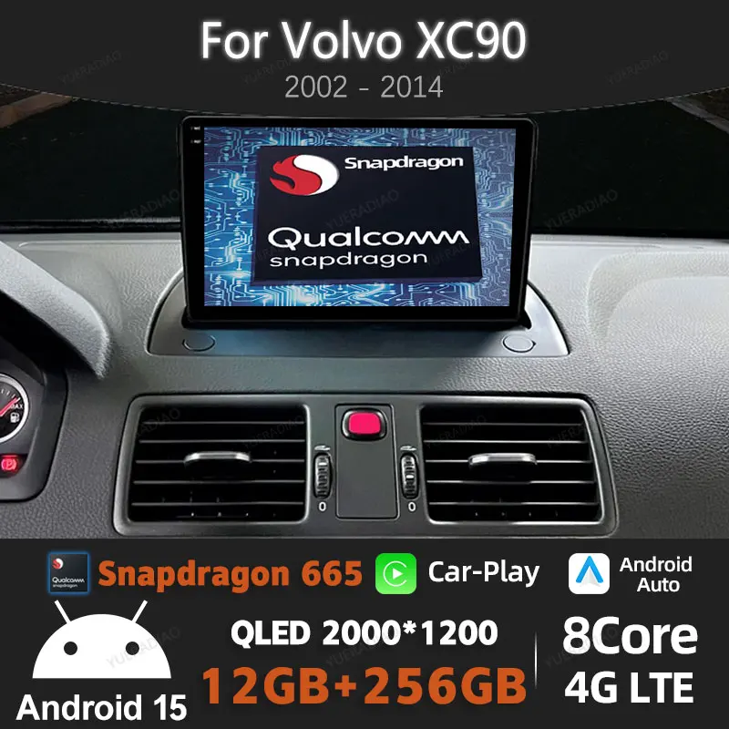 Android 15 Car Radio For Volvo XC90 C 2002 - 2014 Head Unit Multimedia Stereo Video Player NAVI GPS 4G WIFI Carplay Auto QLED BT
Android 15 Car Radio For Volvo XC90 C 2002 - 2014 Head Unit Multimedia Stereo Video Player NAVI GPS 4G WIFI Carplay Auto QLED BT