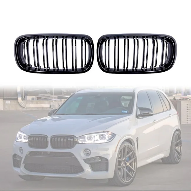 14-17 Double Slat Gloss Matte Black M Color Chrome for BMW X5 X6 ABS Grill F15/F16 X5 X6 2014-2017 Front Bumper Grille
14-17 Double Slat Gloss Matte Black M Color Chrome for BMW X5 X6 ABS Grill F15/F16 X5 X6 2014-2017 Front Bumper Grille