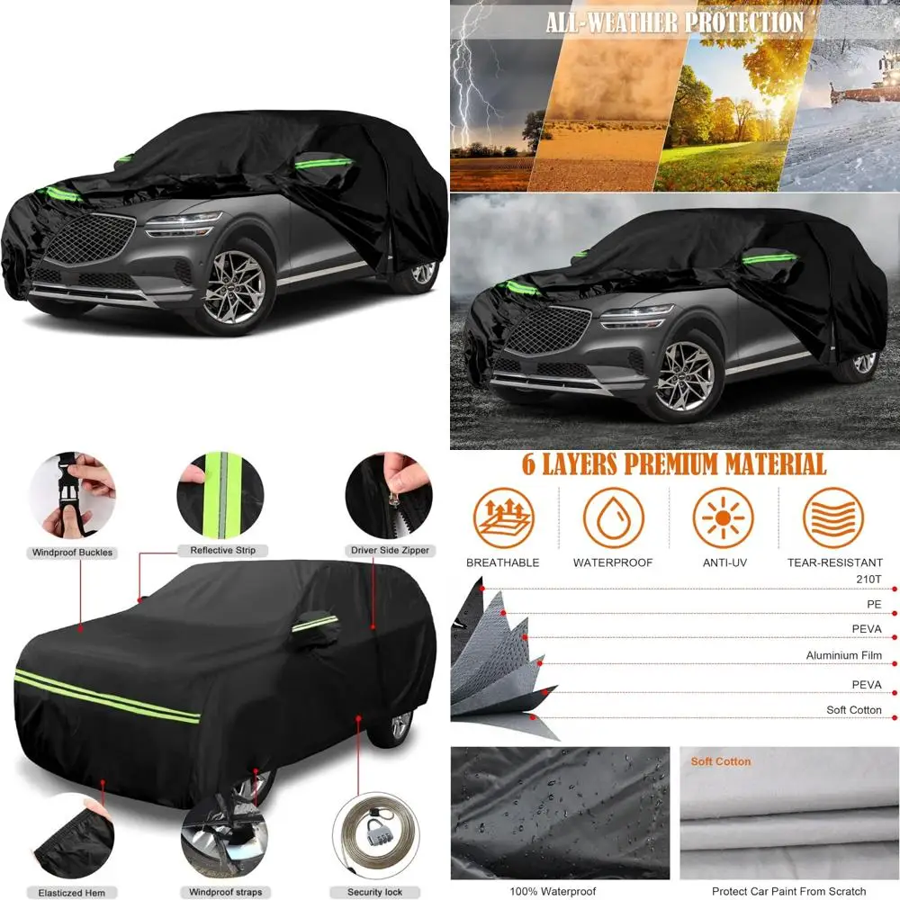All-Weather 6-Layer Car Cover with Door Zipper and Windproof Design for 2021-2025 Model GV70 SUVs
All-Weather 6-Layer Car Cover with Door Zipper and Windproof Design for 2021-2025 Model GV70 SUVs