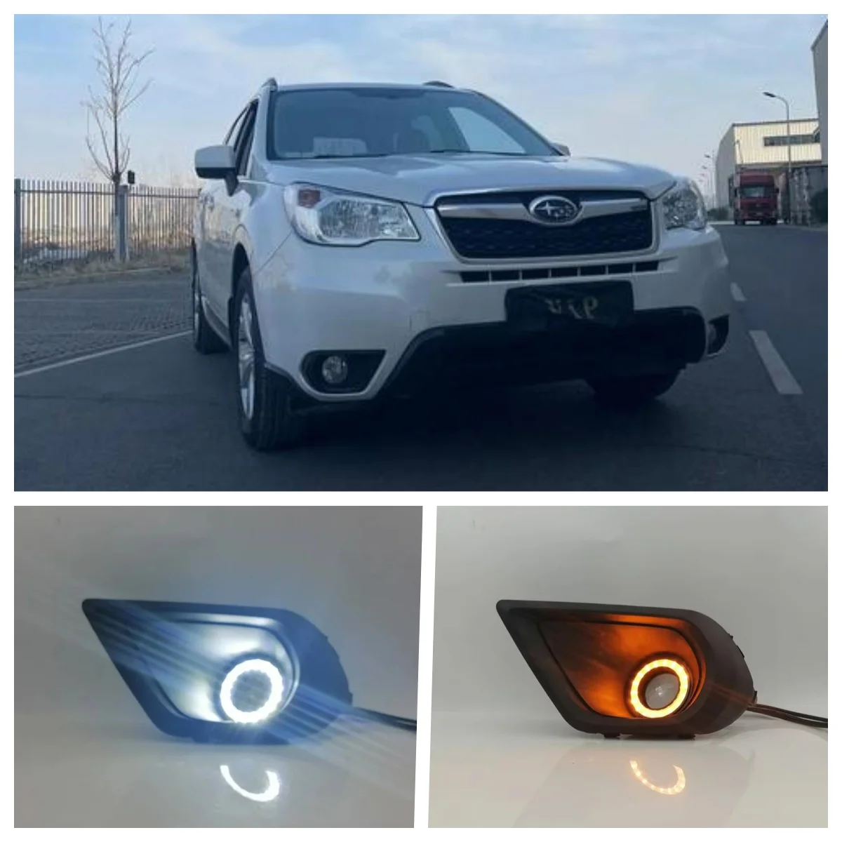LED Fog Light Assembly For Subaru Forester 2013 2014 2015 2016 Dual Color Angel Eye Daytime Running Lights Fog Lamp Accessories
LED Fog Light Assembly For Subaru Forester 2013 2014 2015 2016 Dual Color Angel Eye Daytime Running Lights Fog Lamp Accessories