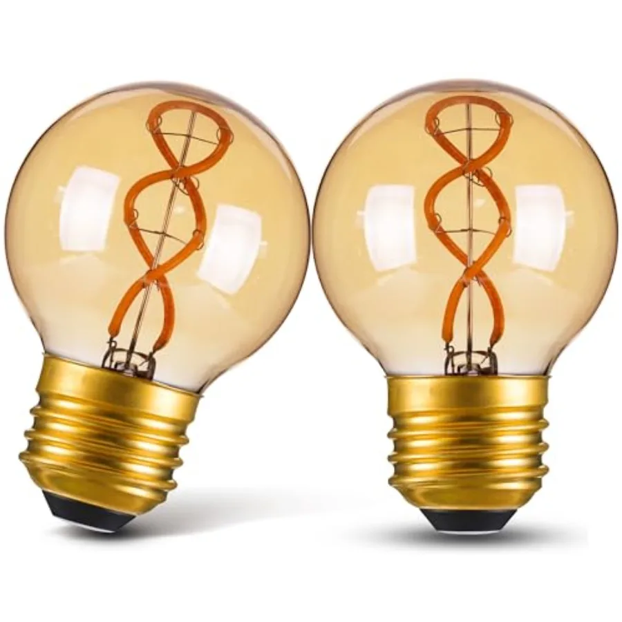 Dimmable LED Bulb Small Edison Light Bulb 25 Watt Equal, G16.5/G50 Antique Globe Spiral Filament Bulb for Vanity Outdoor Light
Dimmable LED Bulb Small Edison Light Bulb 25 Watt Equal, G16.5/G50 Antique Globe Spiral Filament Bulb for Vanity Outdoor Light