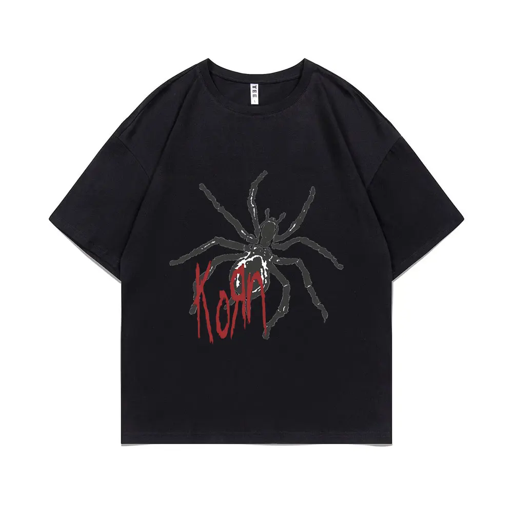 Rock Metal Band Korn Spider Graphic T-shirt Male Fashion Casual Short Sleeve Men Vintage Oversized T Shirts Men's 90s Streetwear
Rock Metal Band Korn Spider Graphic T-shirt Male Fashion Casual Short Sleeve Men Vintage Oversized T Shirts Men's 90s Streetwear