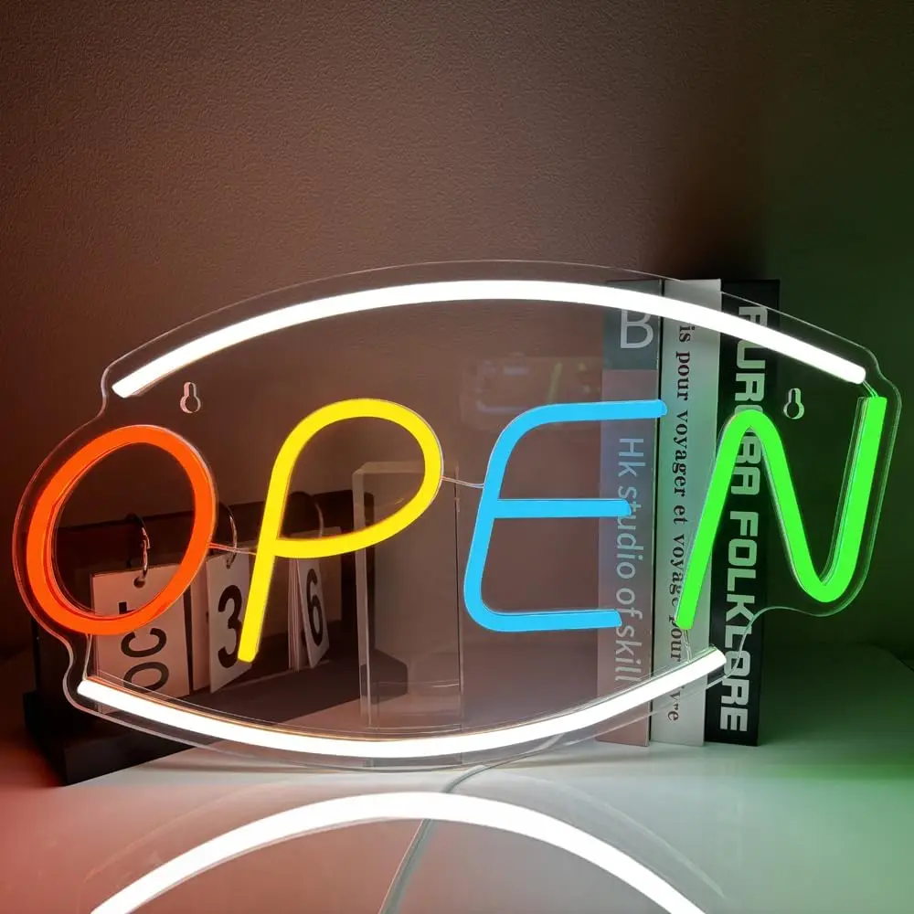 LED Neon Open Sign Colorful New Electric Signs USB Neon Light for Business Neon Sign for Bars Stores Coffee Shop Hotel
LED Neon Open Sign Colorful New Electric Signs USB Neon Light for Business Neon Sign for Bars Stores Coffee Shop Hotel