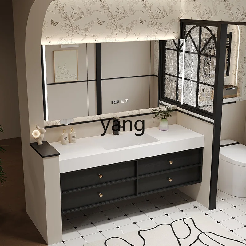 LH retro rock slab ceramic seamless integrated basin bathroom cabinet combination washstand
LH retro rock slab ceramic seamless integrated basin bathroom cabinet combination washstand