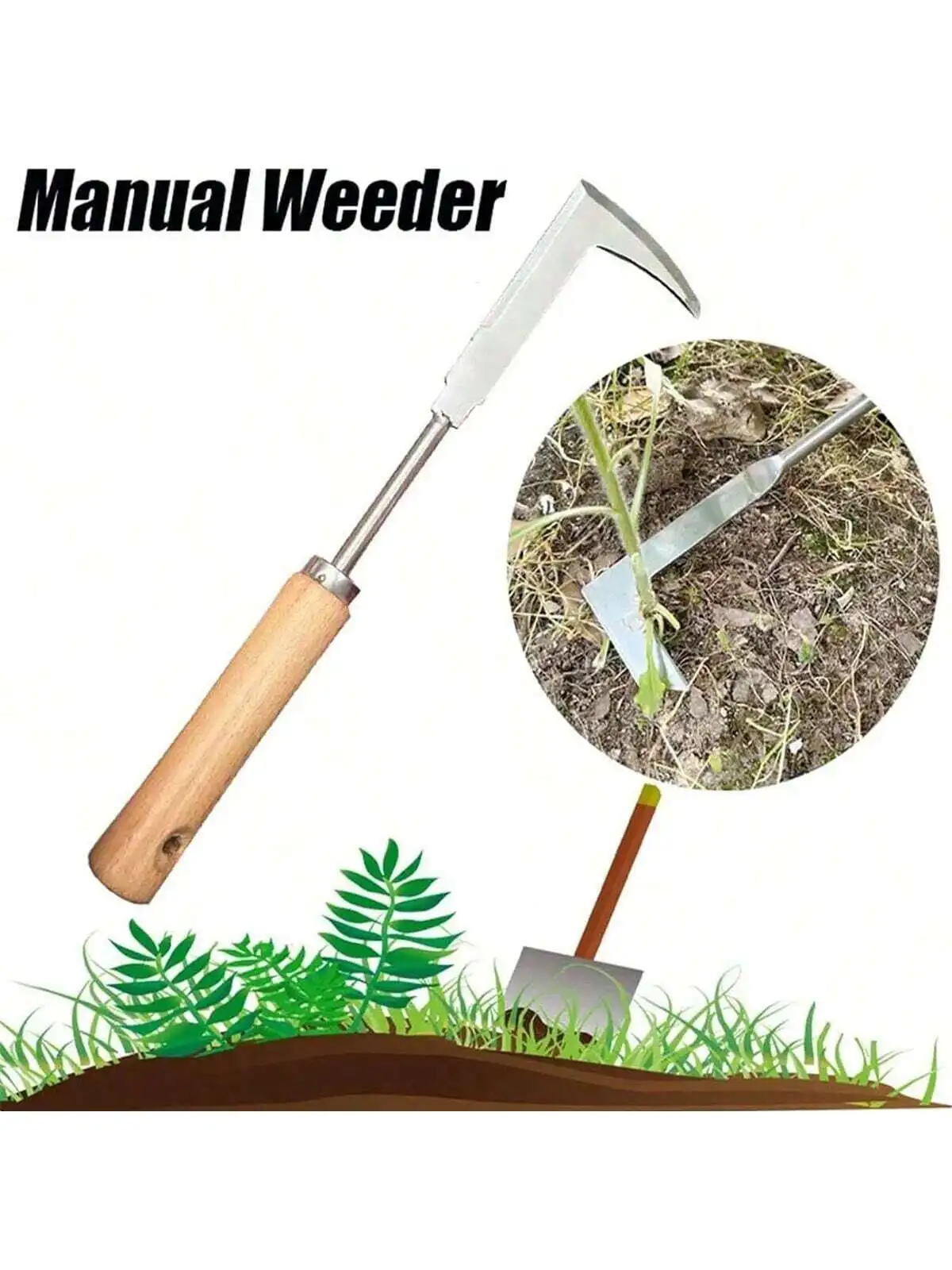 Деревянная ручка из нержавеющей стали, садовая прополка, ручной резак для удаления прополки, инструменты для съемника, многофункциональные садовые инструменты для пересадки прополки
Деревянная ручка из нержавеющей стали, садовая прополка, ручной резак для удаления прополки, инструменты для съемника, многофункциональные садовые инструменты для пересадки прополки