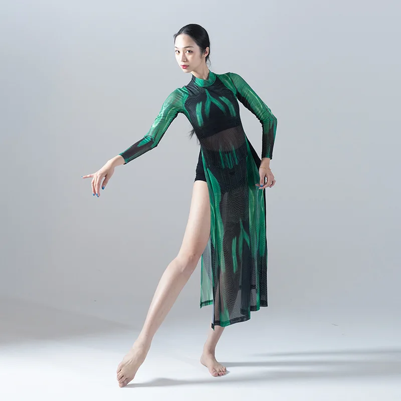 Cheongsam классический танцевальный костюм женский Xia, танцевальная трупа общественного выступления сетчатый тренировочный костюм с длинными рукавами китайский танцевальный костюм
Cheongsam классический танцевальный костюм женский Xia, танцевальная трупа общественного выступления сетчатый тренировочный костюм с длинными рукавами китайский танцевальный костюм