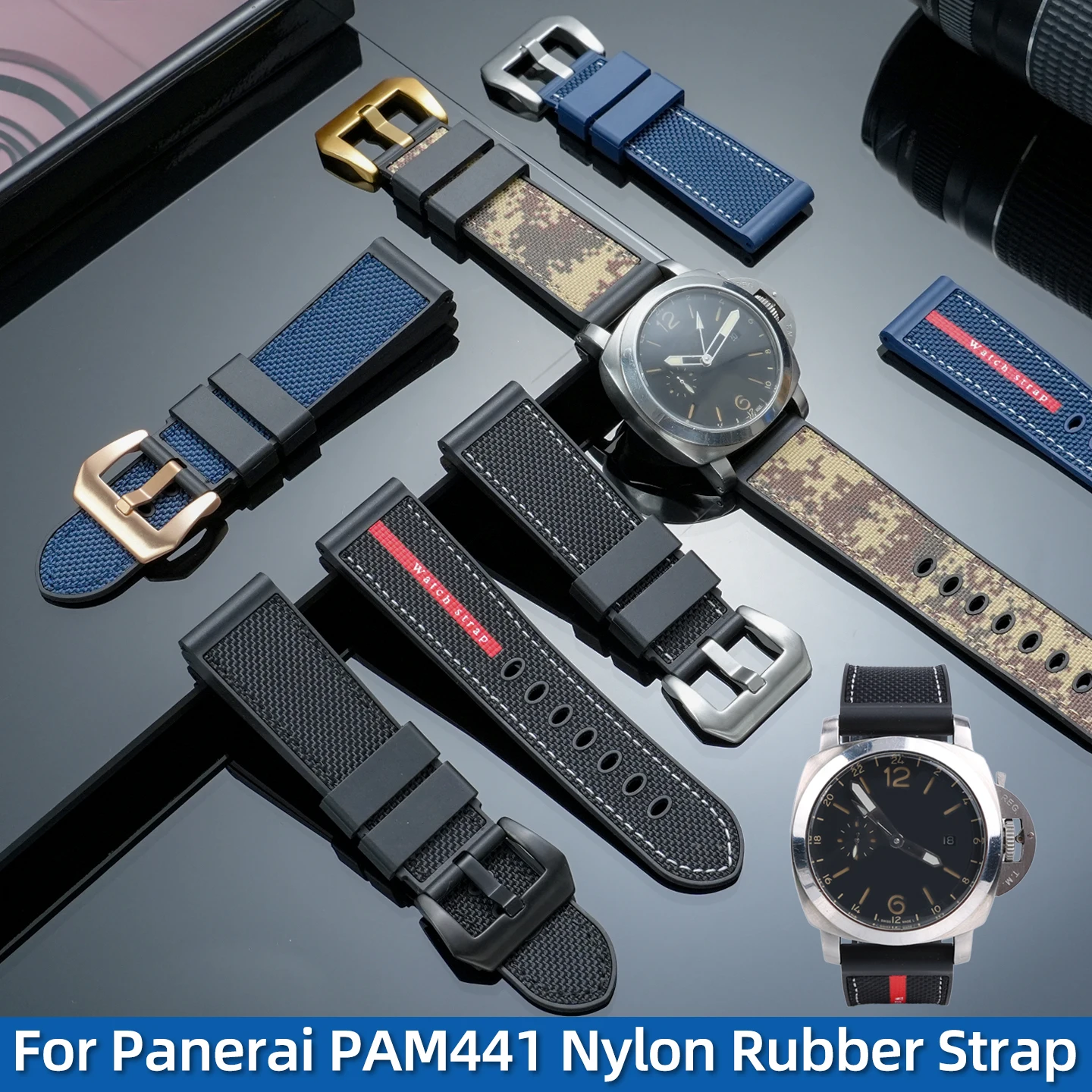 For Panerai Lumino PAM01312 PAM441 359 111 Bracelet Fat Sea Waterproof Men's Watch Band 22mm 24mm 26mm Nylon Rubber Watch Strap
For Panerai Lumino PAM01312 PAM441 359 111 Bracelet Fat Sea Waterproof Men's Watch Band 22mm 24mm 26mm Nylon Rubber Watch Strap