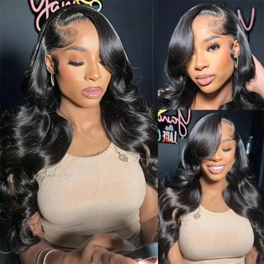 13x4 13x6 HD Transparent Lace Front Wigs Human Hair Natural Black Pre Plucked Hairline Bleached Swiss Lace Frontal Wig
13x4 13x6 HD Transparent Lace Front Wigs Human Hair Natural Black Pre Plucked Hairline Bleached Swiss Lace Frontal Wig