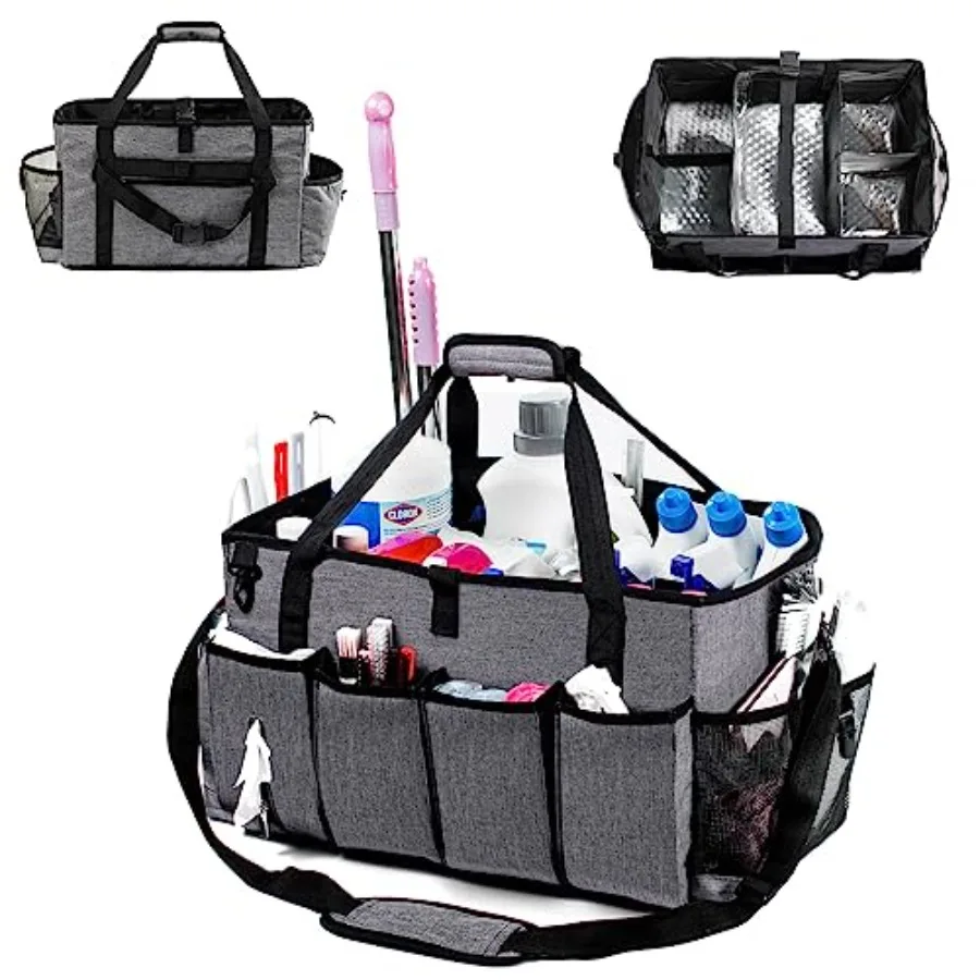XL Professional Cleaning Caddy for Cleaning Suppliers, 17" Wearable Cleaing Bag for Housekeepers, Cleaning Organizer, Detailing
XL Professional Cleaning Caddy for Cleaning Suppliers, 17" Wearable Cleaing Bag for Housekeepers, Cleaning Organizer, Detailing