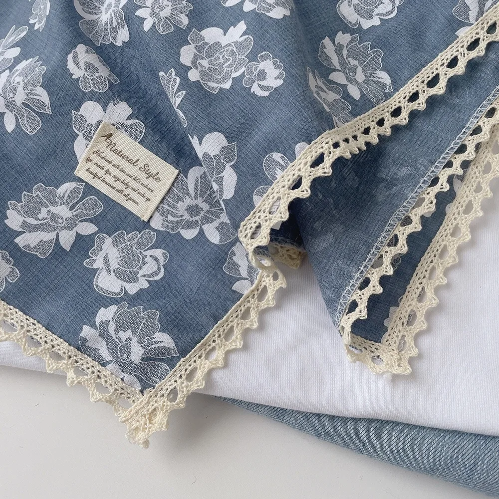 Милый хлопковый льняной квадратный шарф, повязка на голову с цветком, шелковый шарф с принтом 60 см, шейный платок в пасторальном стиле, шарф для волос с цветочным принтом
Милый хлопковый льняной квадратный шарф, повязка на голову с цветком, шелковый шарф с принтом 60 см, шейный платок в пасторальном стиле, шарф для волос с цветочным принтом