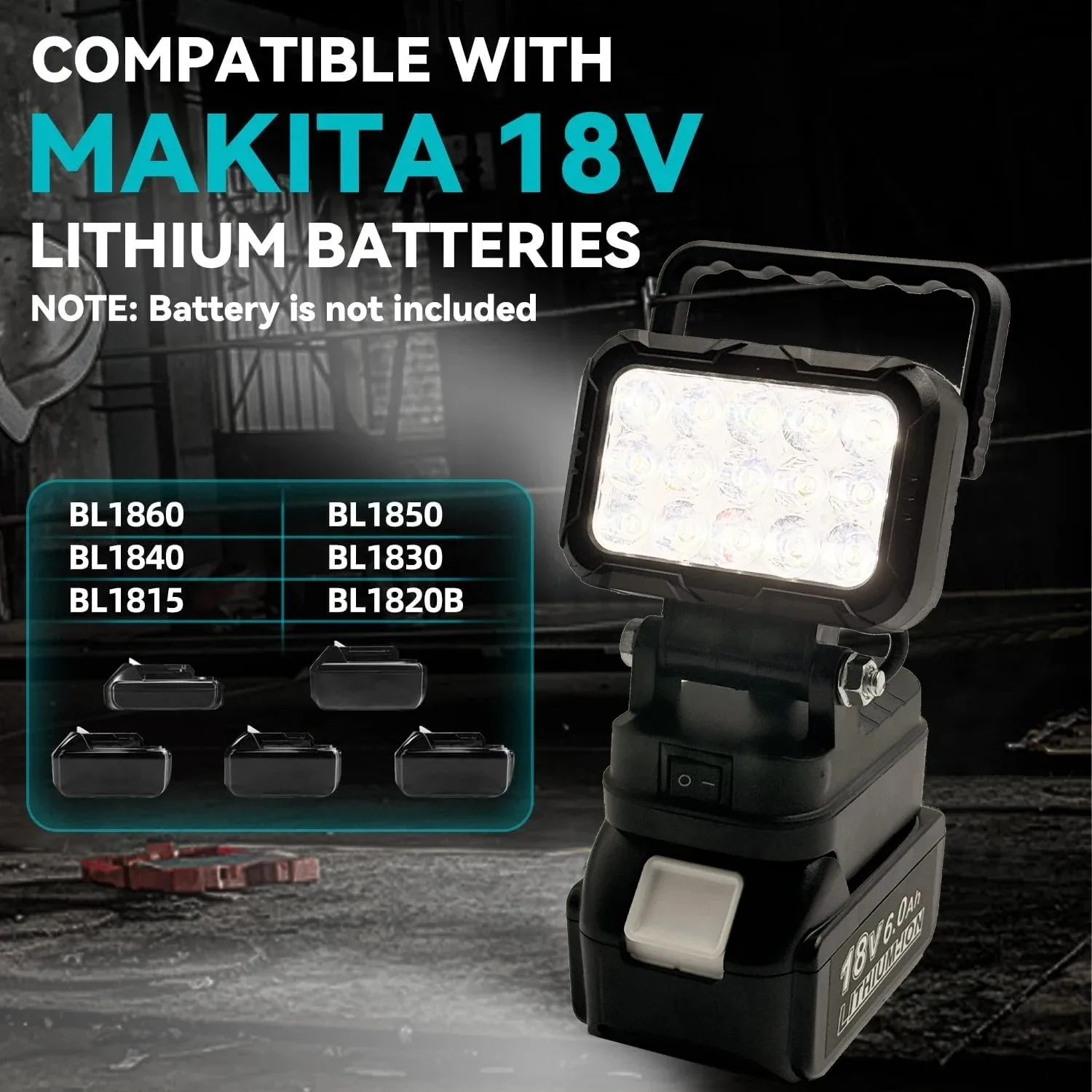 Power Tool Parts for Makita BL1830 18V Lithium Battery LED Work Lights Lamp Hand Lantern Spotlight Camping Emergency Lighting
Power Tool Parts for Makita BL1830 18V Lithium Battery LED Work Lights Lamp Hand Lantern Spotlight Camping Emergency Lighting