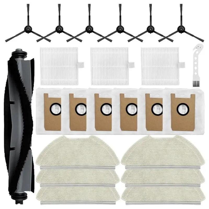 Запасные части A95G для робота-пылесоса Airrobo T20+: основная и боковые щетки, HEPA-фильтр, салфетка для влажной уборки, мешки для сбора пыли.
Запасные части A95G для робота-пылесоса Airrobo T20+: основная и боковые щетки, HEPA-фильтр, салфетка для влажной уборки, мешки для сбора пыли.