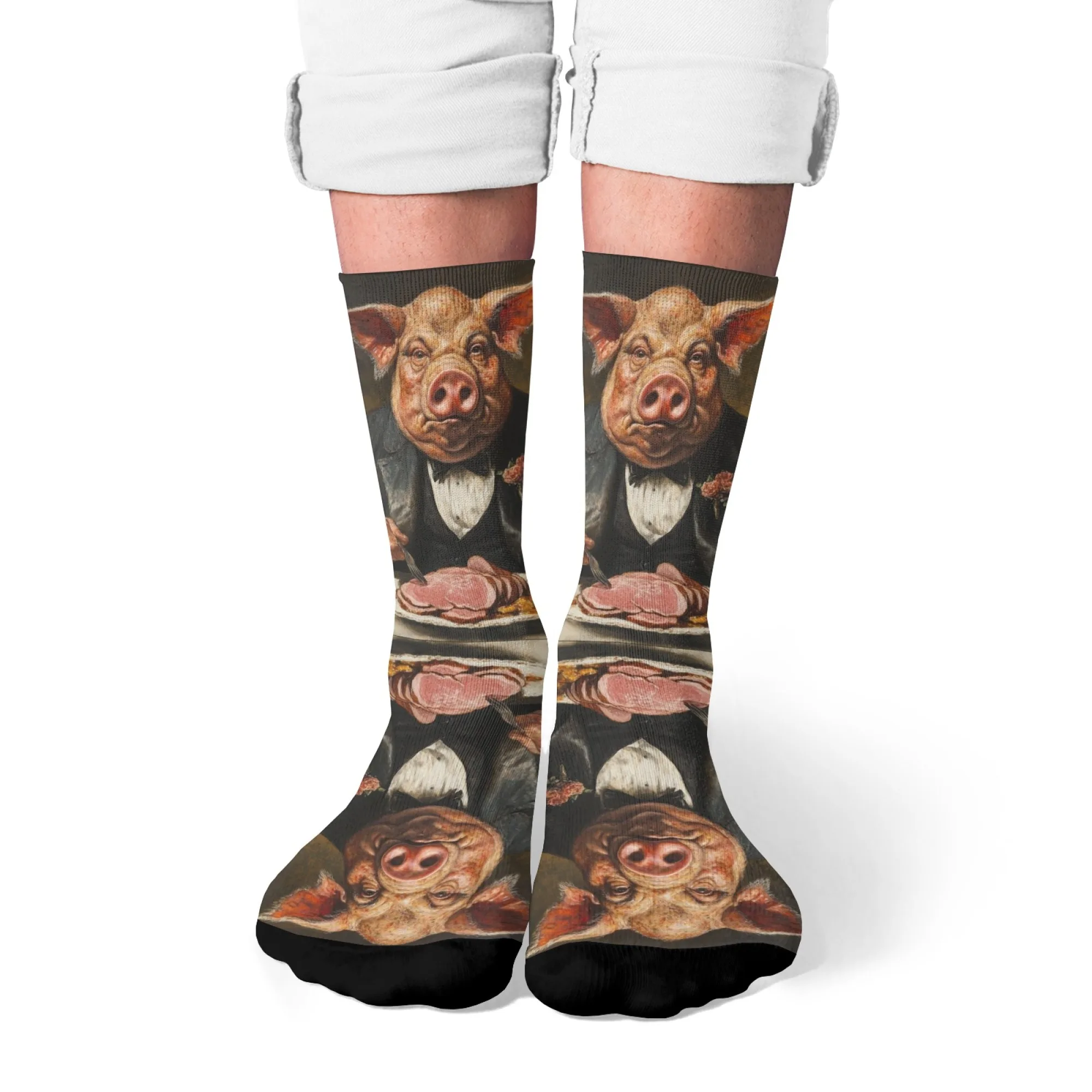 Gentleman Pig Novelty Funny Socks Creative Design Men's Socks Crazy Street Happy Hip Hop Socks Retro Fashion Casual Socks Gift
Gentleman Pig Novelty Funny Socks Creative Design Men's Socks Crazy Street Happy Hip Hop Socks Retro Fashion Casual Socks Gift