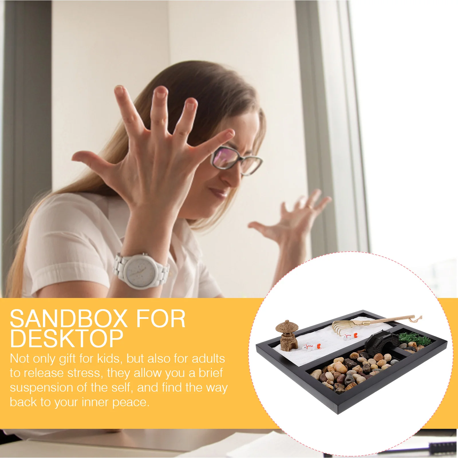 Sand Table Ornaments Decoration Sandbox for Desktop Meditation Garden Miniature Landscape with Household
Sand Table Ornaments Decoration Sandbox for Desktop Meditation Garden Miniature Landscape with Household