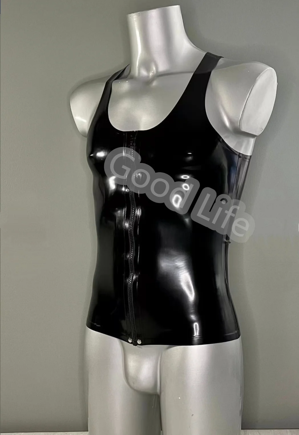 Handmade Sexy Natural Latex Sleeveless Shirt Front Zip Vest Tank Top for Men Wear Rubber Latex Classic Top
Handmade Sexy Natural Latex Sleeveless Shirt Front Zip Vest Tank Top for Men Wear Rubber Latex Classic Top
