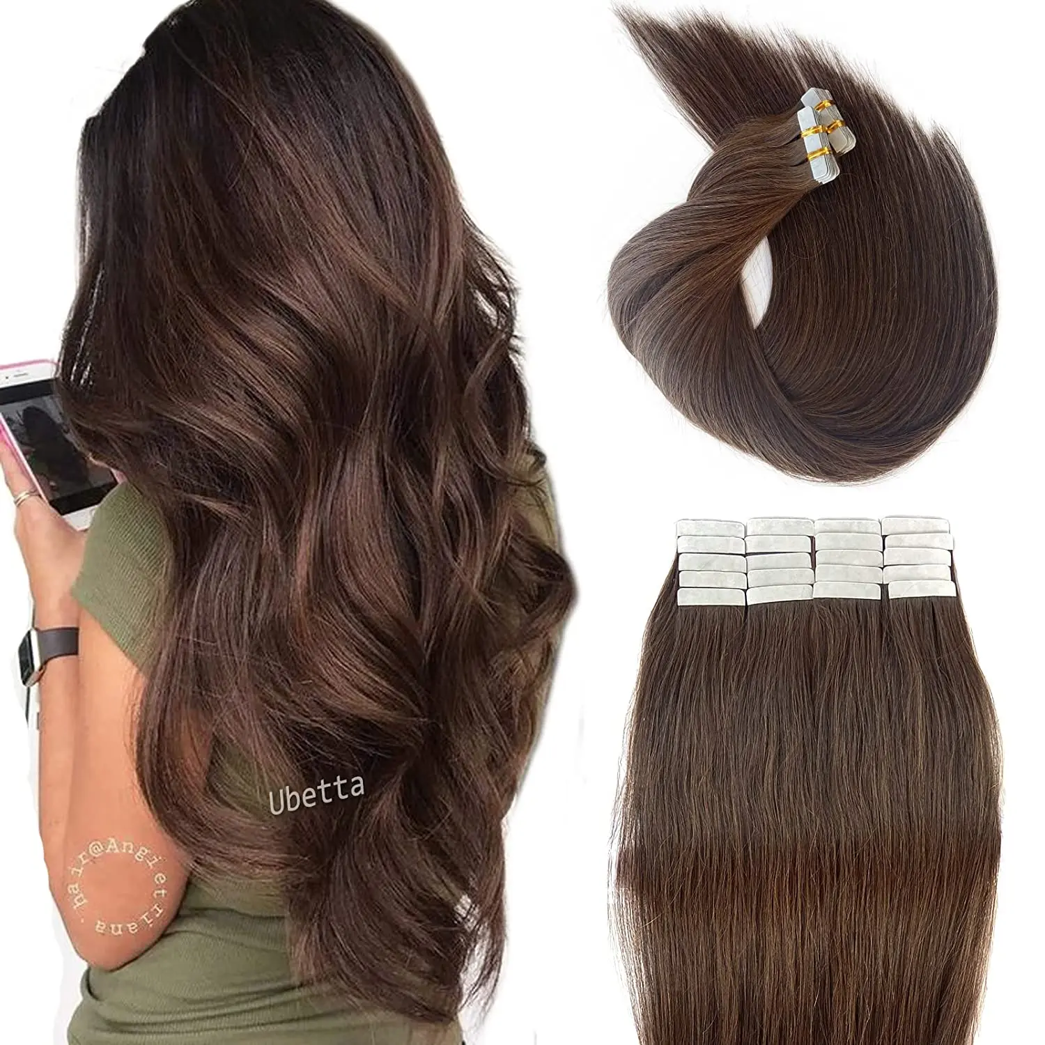 Tape in Hair Extensions Chocolate Brown Black Hair Extensions Human Hair Tape in Extensions for Women Hair Extensions Remy Wig
Tape in Hair Extensions Chocolate Brown Black Hair Extensions Human Hair Tape in Extensions for Women Hair Extensions Remy Wig