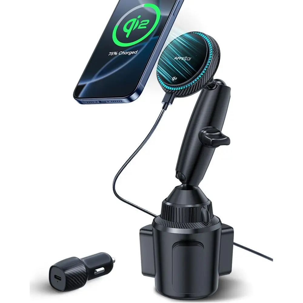 Модернизированное автомобильное крепление с беспроводной магнитной зарядкой 15 Вт и трехосевым кронштейном для iPhone 17 Pro Max 16 15 14 13 12
Модернизированное автомобильное крепление с беспроводной магнитной зарядкой 15 Вт и трехосевым кронштейном для iPhone 17 Pro Max 16 15 14 13 12