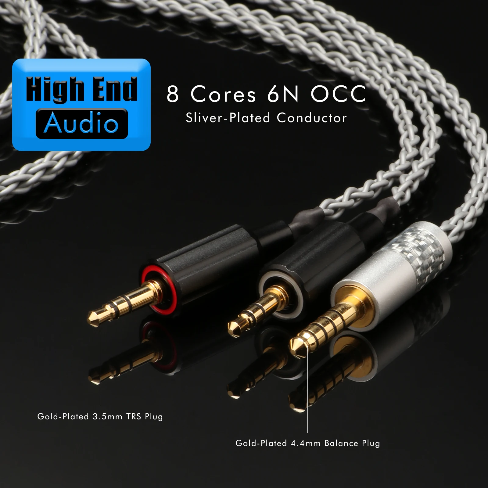 Preffair 8 Cores 4 pin Xlr 4.4 2.5mm Headphone Earphone Cable For Dual 3.5 Hifiman Ananda sundara HE1000se HE6se he400 Z7M2
Preffair 8 Cores 4 pin Xlr 4.4 2.5mm Headphone Earphone Cable For Dual 3.5 Hifiman Ananda sundara HE1000se HE6se he400 Z7M2