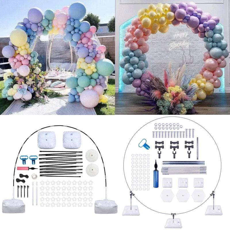 Wholesale Wedding Decoration Arch Set Circle Arch Backdrop Stand Round Balloon Arch Kit Column Accessories
Wholesale Wedding Decoration Arch Set Circle Arch Backdrop Stand Round Balloon Arch Kit Column Accessories