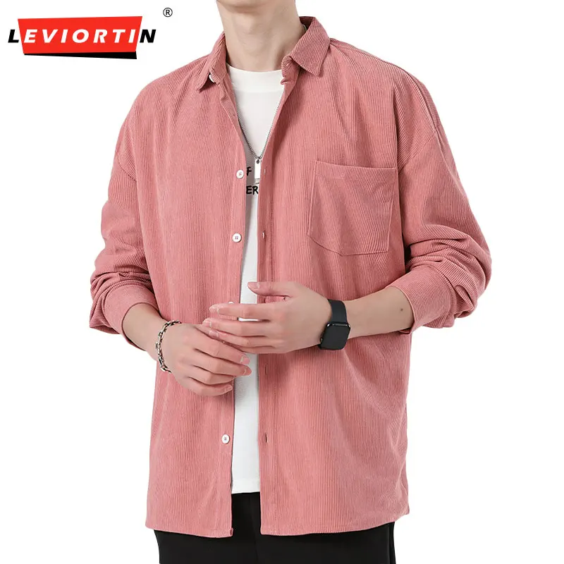 Corduroy Long Sleeved Shirt Men 2025 Spring Sold Color Button Down Blouses Tops Loose Casual Shirt Jacket with Pocket
Corduroy Long Sleeved Shirt Men 2025 Spring Sold Color Button Down Blouses Tops Loose Casual Shirt Jacket with Pocket