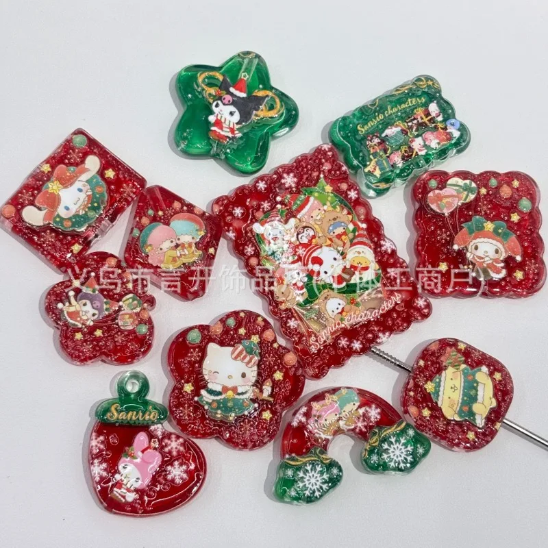 Through Hole Christmas Hello Kitty Family Special-shaped Beaded Pen Accessories Mobile Phone Key Pendant Diy Jewelry Material
Through Hole Christmas Hello Kitty Family Special-shaped Beaded Pen Accessories Mobile Phone Key Pendant Diy Jewelry Material