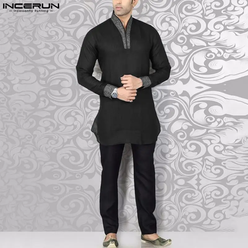 INCERUN Tops 2023 Muslim Style New Mens Hot Selling Shirts Dual Color Patchwork Design Standing Collar Long Sleeved Blouse S-5XL
INCERUN Tops 2023 Muslim Style New Mens Hot Selling Shirts Dual Color Patchwork Design Standing Collar Long Sleeved Blouse S-5XL