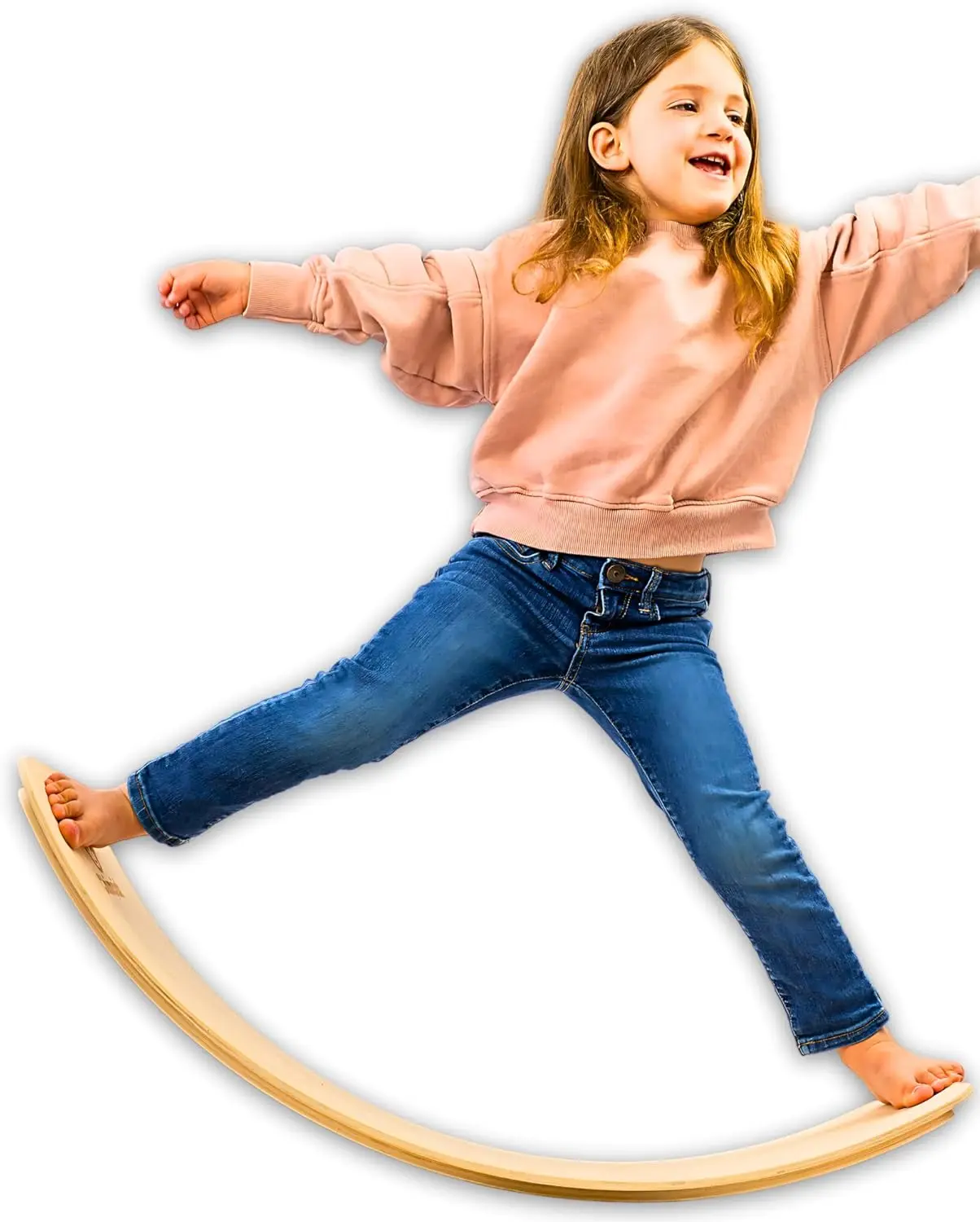 37-inch Wooden Balance Board for Toddlers - Finger Safe, Ideal for Kids' Balance Training
37-inch Wooden Balance Board for Toddlers - Finger Safe, Ideal for Kids' Balance Training