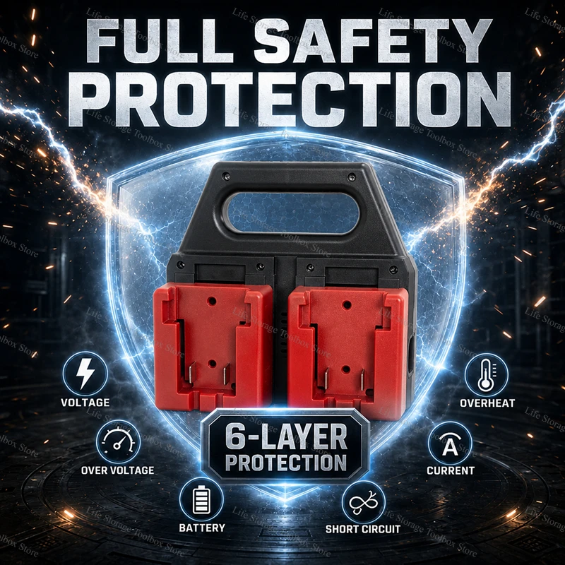 New Li-ion Battery Charger For Milwaukee M18 High Output Battery 18V Rechargeable Charger Station Cordless Power Tools Parts
New Li-ion Battery Charger For Milwaukee M18 High Output Battery 18V Rechargeable Charger Station Cordless Power Tools Parts