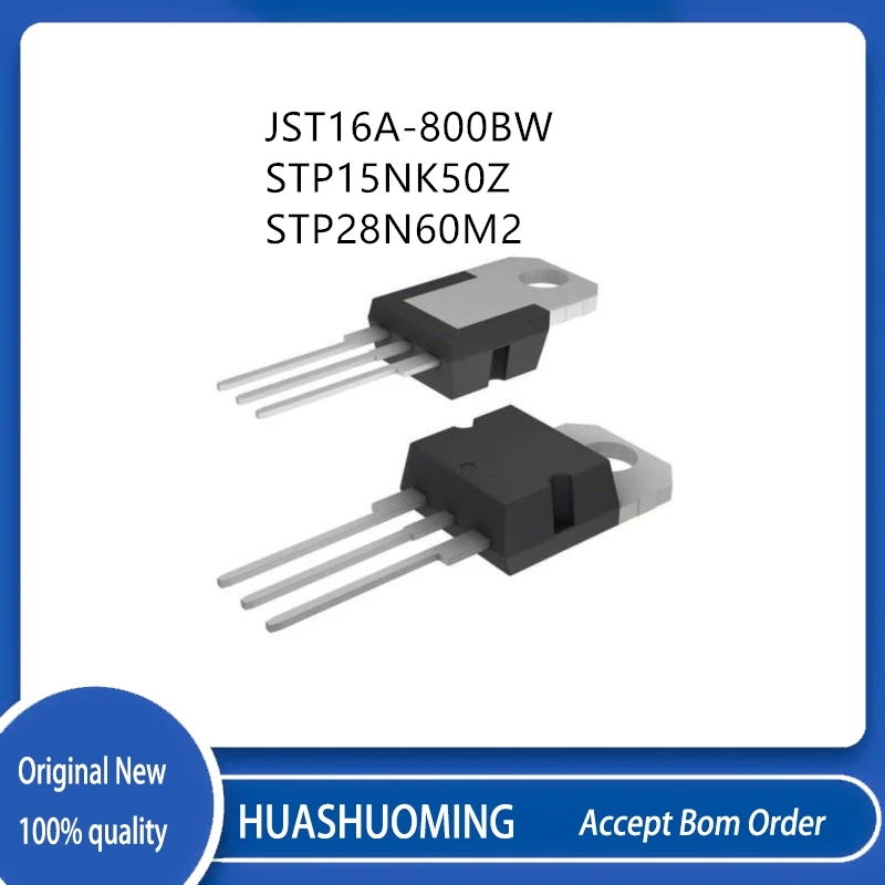 5Pcs/Lot JST16A-800BW JST16A800BW STP15NK50Z P15NK50Z STP28N60M2 28N60M2 TO-220-3
5Pcs/Lot JST16A-800BW JST16A800BW STP15NK50Z P15NK50Z STP28N60M2 28N60M2 TO-220-3