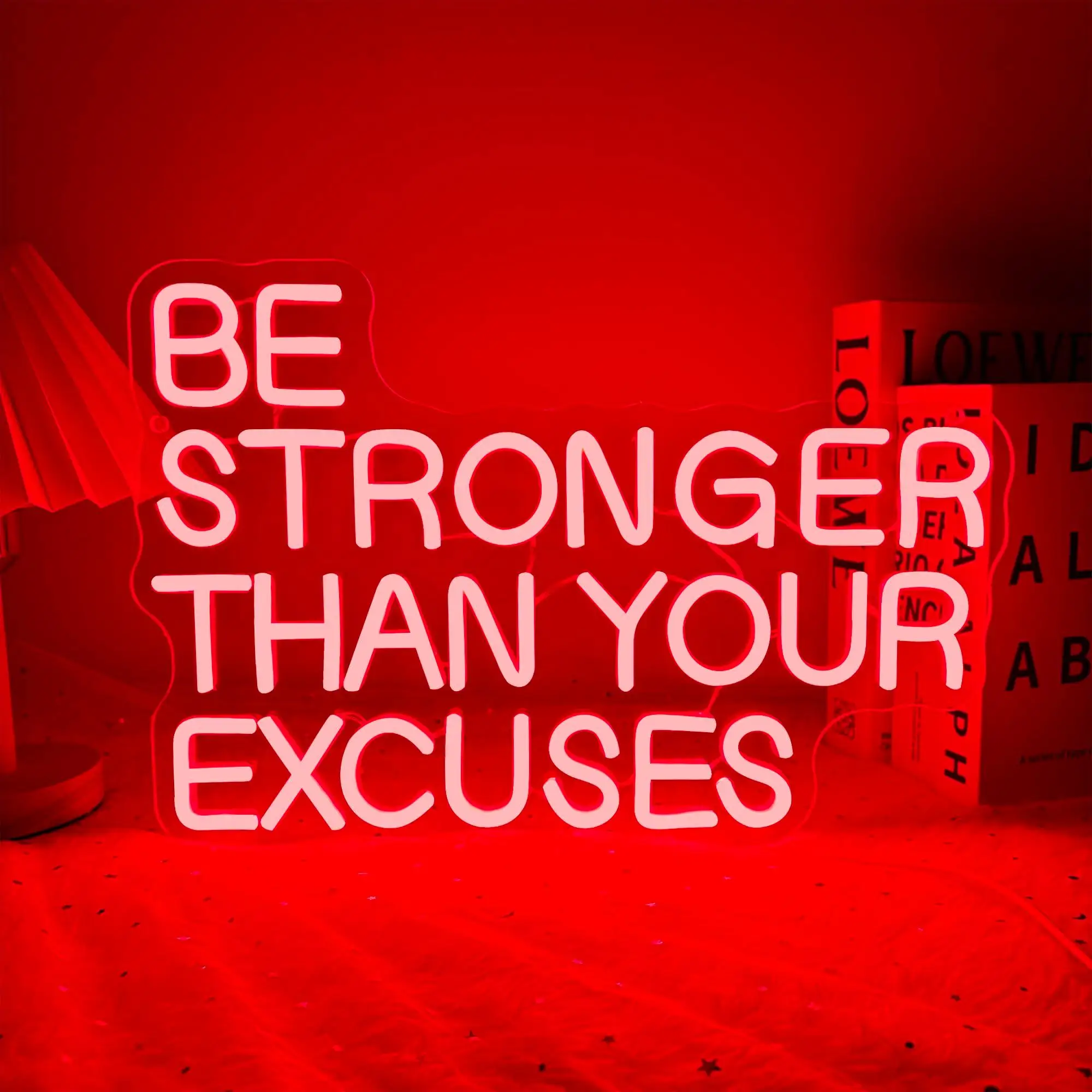 Неоновая вывеска Be Stronger Than Your Excuses Тренажерный зал Неоновый свет Мотивационная вывеска для тренажерного зала Офис Класс Спальня Бар Гимнастические спортсмены
Неоновая вывеска Be Stronger Than Your Excuses Тренажерный зал Неоновый свет Мотивационная вывеска для тренажерного зала Офис Класс Спальня Бар Гимнастические спортсмены