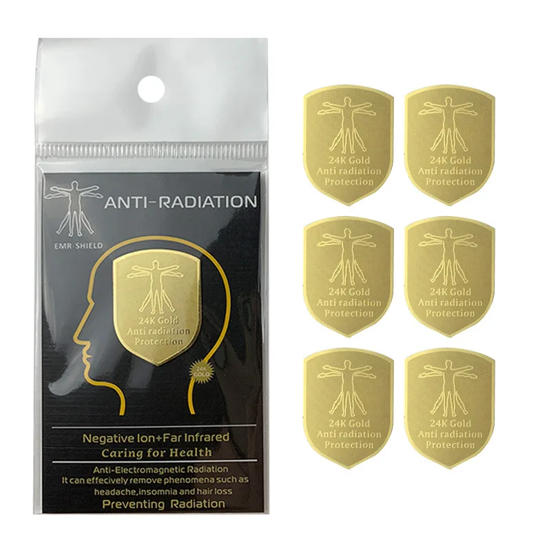 Customized. New Anti-Radiation Energy Phone Sticker 5G 24k Shield Shape Dual Phone Shield Terahertz Energy Patch
Customized. New Anti-Radiation Energy Phone Sticker 5G 24k Shield Shape Dual Phone Shield Terahertz Energy Patch